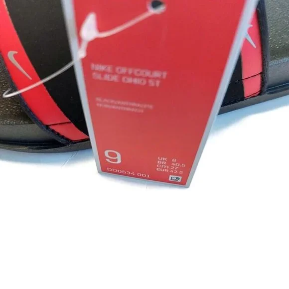 Nike Offcourt Slide Sandal Mens Size 9 Ohio State Buckeyes Cushioned Strap - Picture 9 of 10